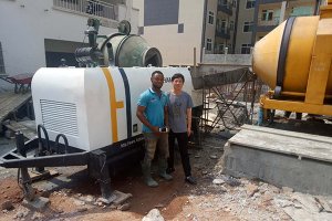 Pompe à béton DHBT40 au Cameroun