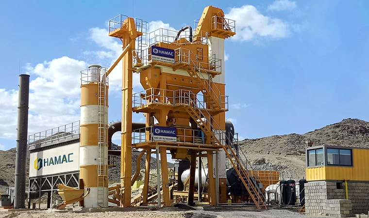 Usine de mélange d'asphalte