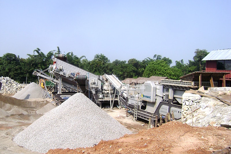 Usine de concassage et de criblage de granit